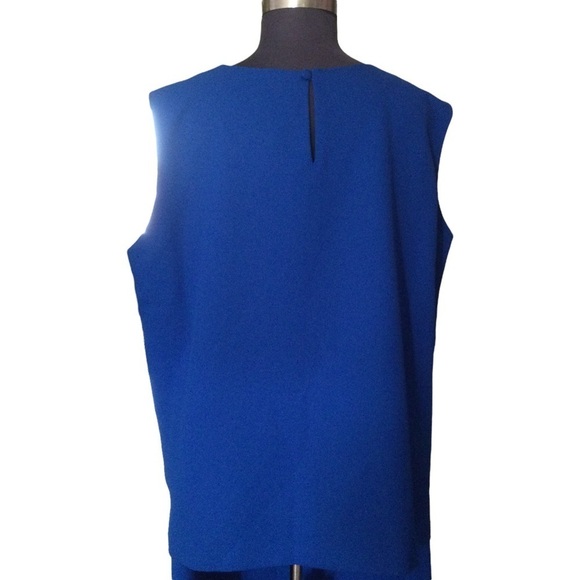 Ben Marc Three Piece Skirt Suit Blue Plus Size - Picture 6 of 12